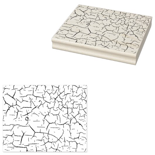 Cracked Paint Texture Gummistempel (Stempel)