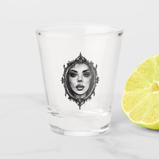 Cracked Reflection Schnapsglas (Vorderseite)