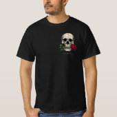 Cracked Skull Rose Tee – Livin The Dream (Vorderseite)