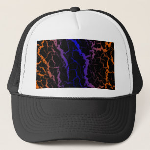 Cracked Space Lava - Orange/Blue Truckerkappe