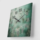 cracked wall look quadratische wanduhr (Winkel)