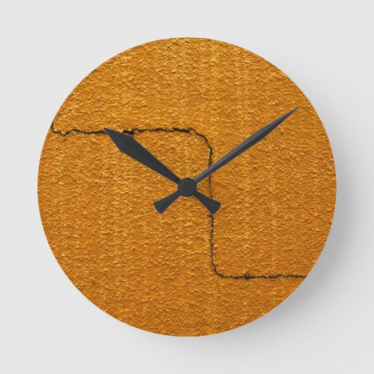 Cracked Wall Textur Runde Wanduhr (Vorderseite)