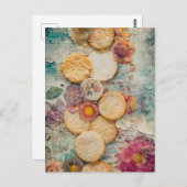Cracker und Blume Postkarte (Vorne/Hinten)