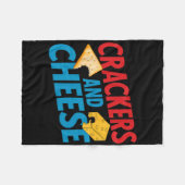 Cracker und Käse, die Vintage Halloween Cou Fleecedecke (Vorderseite (Horizontal))