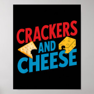 Cracker und Käse, die Vintage Halloween Cou Poster