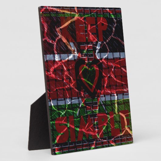 Crackfahne: Einfach Behalten - kenianische Widerst Fotoplatte (Seite)