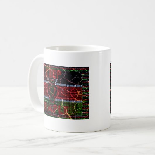 Crackfahne: Einfach Behalten - kenianische Widerst Kaffeetasse (Vorderseite Links)