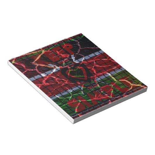 Crackfahne: Einfach Behalten - kenianische Widerst Notizblock (angewinkelt)