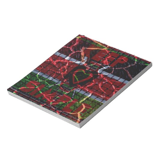 Crackfahne: Einfach Behalten - kenianische Widerst Notizblock (Rotiert)