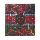 Crackfahne: Einfach Behalten - kenianische Widerst Notizblock (Vorderseite)