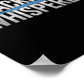 Crackhead Whisperer Polizeibeamte Poster (Ecke)