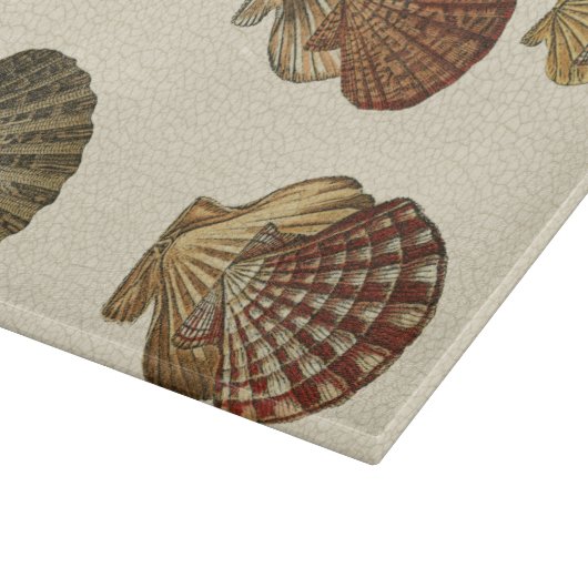 Crackig Antike Muscheln Schneidebrett (Ecke)