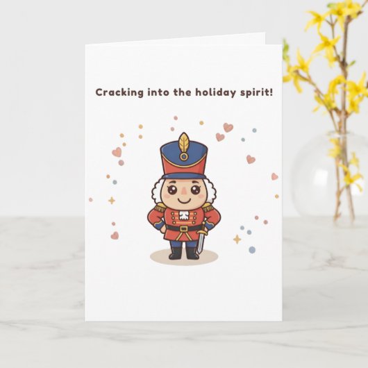 Cracking Into the Holiday Spirit Karte (Gelbe Blume)