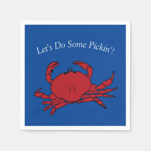 Cracking Seafood Boil Party Summer Beach Fun Serviette