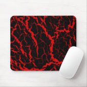 Cracking Space Lava - Red Mousepad (Mit Mouse)