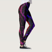 Cracking Space Lava - Rot/Blau Leggings (Rechts)