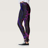 Cracking Space Lava - Rot/Blau Leggings (Links)