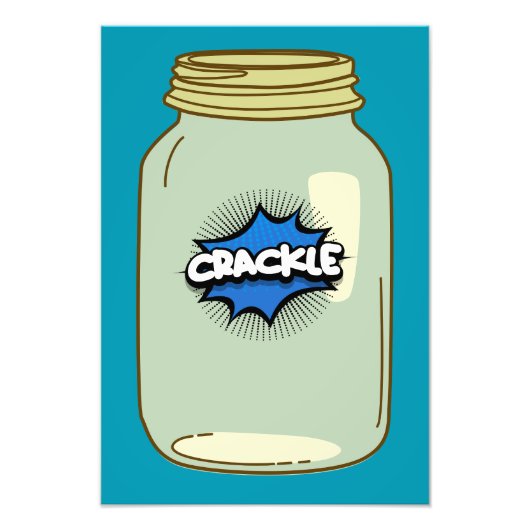 Crackle in a Jar - Comic Pop Art Design Fotodruck (Vorne)