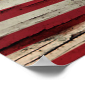 Crackle Paint | Deutsche Amerikanische Flagge Poster (Ecke)