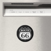 Crackled Rte 66 Magnet (In Situ (Geschirrspüler))