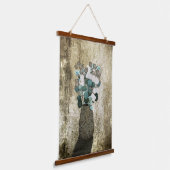 Crackled Vase of Coin Blume Wandteppich Mit Holzrahmen (Gewinkelt)