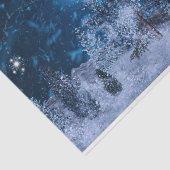 Crackling Fraktal Winterszene  Seidenpapier (Ausschnitt)