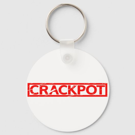 Crackpot-Briefmarke Schlüsselanhänger (Vorderseite)
