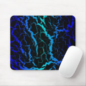 Crackraum Lava - Blau/Cyan Mousepad (Mit Mouse)