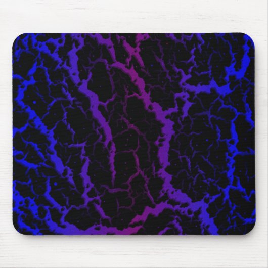 Crackraum Lava - Blau/Lila Mousepad (Vorne)