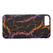 Crackraum Lava - Blau/Orange Case-Mate iPhone Hülle (Rückseite (Horizontal))
