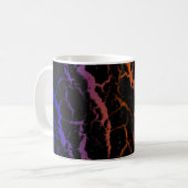 Crackraum Lava - Blau/Orange Kaffeetasse (Vorderseite Links)