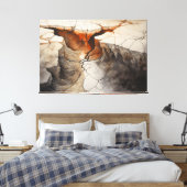 Cracks Earth Dry Climate 1 von 4 Leinwanddruck (Insitu (Schlafzimmer))
