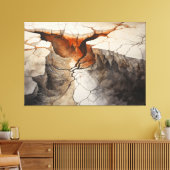 Cracks Earth Dry Climate 1 von 4 Leinwanddruck (Insitu (Wohnzimmer))