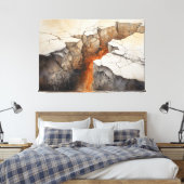 Cracks Earth Dry Climate 3 of 4 Leinwanddruck (Insitu (Schlafzimmer))