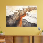 Cracks Earth Dry Climate 3 of 4 Leinwanddruck (Insitu (Wohnzimmer))