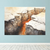 Cracks Earth Dry Climate 3 of 4 Leinwanddruck (Insitu (Holzboden))