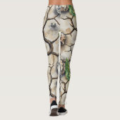 Cracks Earth Dry Seamless Pattern Leggings (Rückseite)