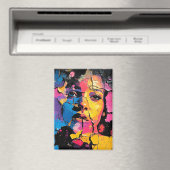 Cracks Paint Mural Beauty Skin Deep Magnet (In Situ (Geschirrspüler))