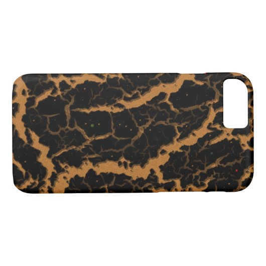 Cracks Space Lava - Bronze Case-Mate iPhone Hülle (Rückseite (Horizontal))