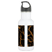 Cracks Space Lava - Bronze Edelstahlflasche (Rückseite)