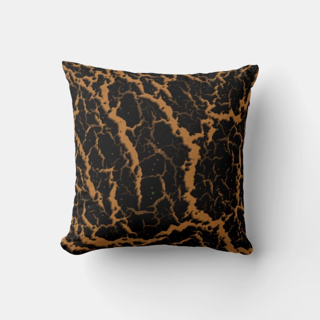 Cracks Space Lava - Bronze Kissen (Vorderseite)