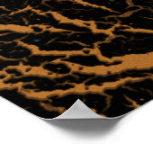 Cracks Space Lava - Bronze Poster (Ecke)