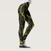Cracks Space Lava - Glitzer Gold Leggings (Rechts)