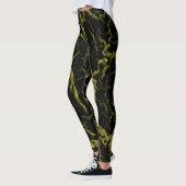 Cracks Space Lava - Glitzer Gold Leggings (Links)