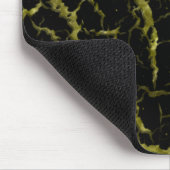 Cracks Space Lava - Glitzer Gold Mousepad (Ecke)