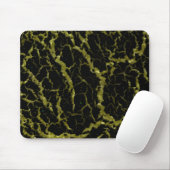 Cracks Space Lava - Glitzer Gold Mousepad (Mit Mouse)
