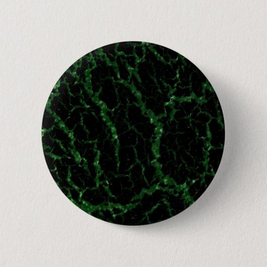 Cracks Space Lava - Glitzer Green Button (Vorderseite)