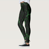 Cracks Space Lava - Glitzer Green Leggings (Links)