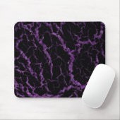 Cracks Space Lava - Glitzer Lila Mousepad (Mit Mouse)