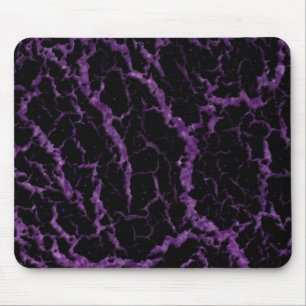 Cracks Space Lava - Glitzer Lila Mousepad